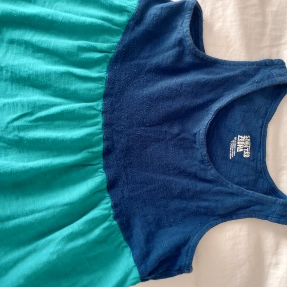 Girls sleeveless multi colored summer dress - Picture 2 of 3